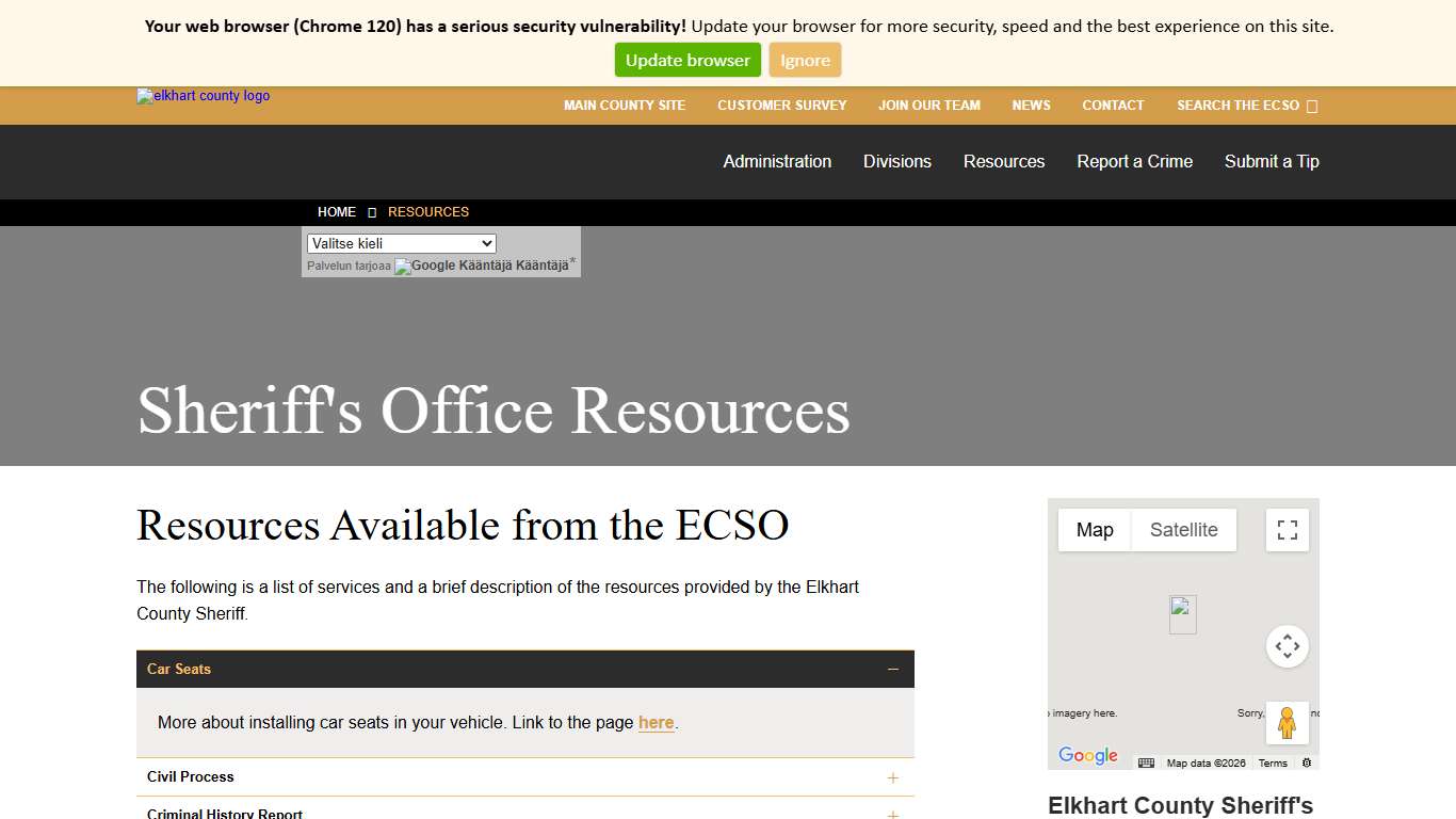 Resources - Elkhart County Sheriff's Office